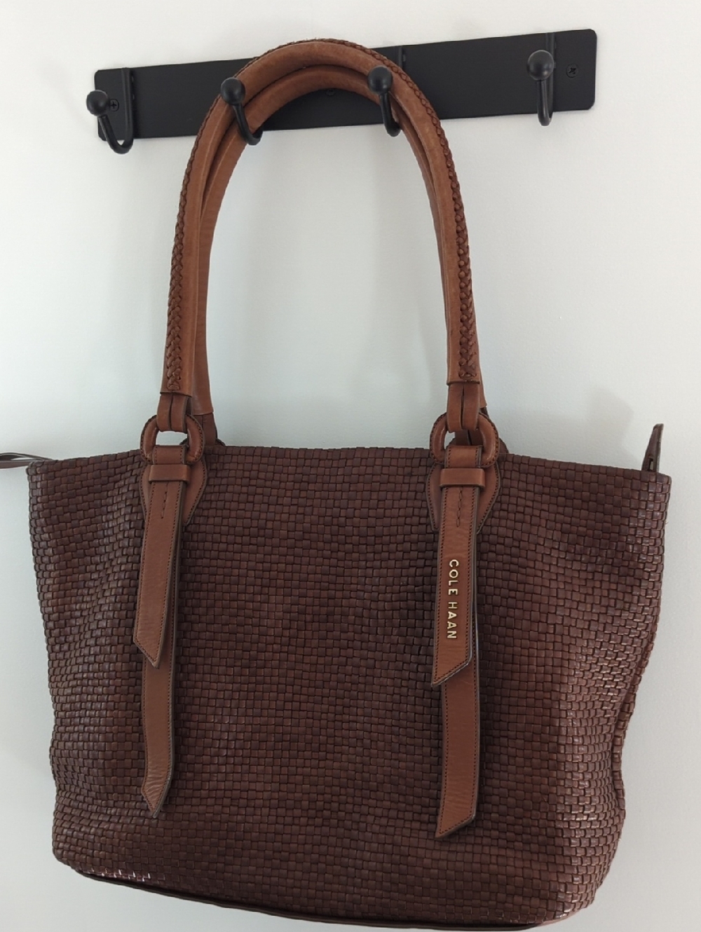 Cole Haan Woven Leather Tote